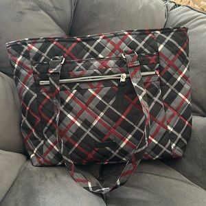 Vera Bradley Work Tote in Paris Plaid